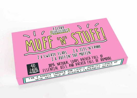 Muff ‘N’ Stuff – Gift Set Of Three Soap Bars