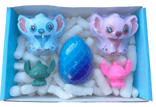 Stitch and Angel Bath Bomb and Soap Bundle Gift Set